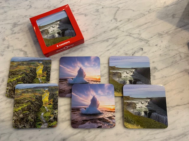Icelandic Landscapes and Wildlife Coasters Icelandic Landscapes and Wildlife Coasters